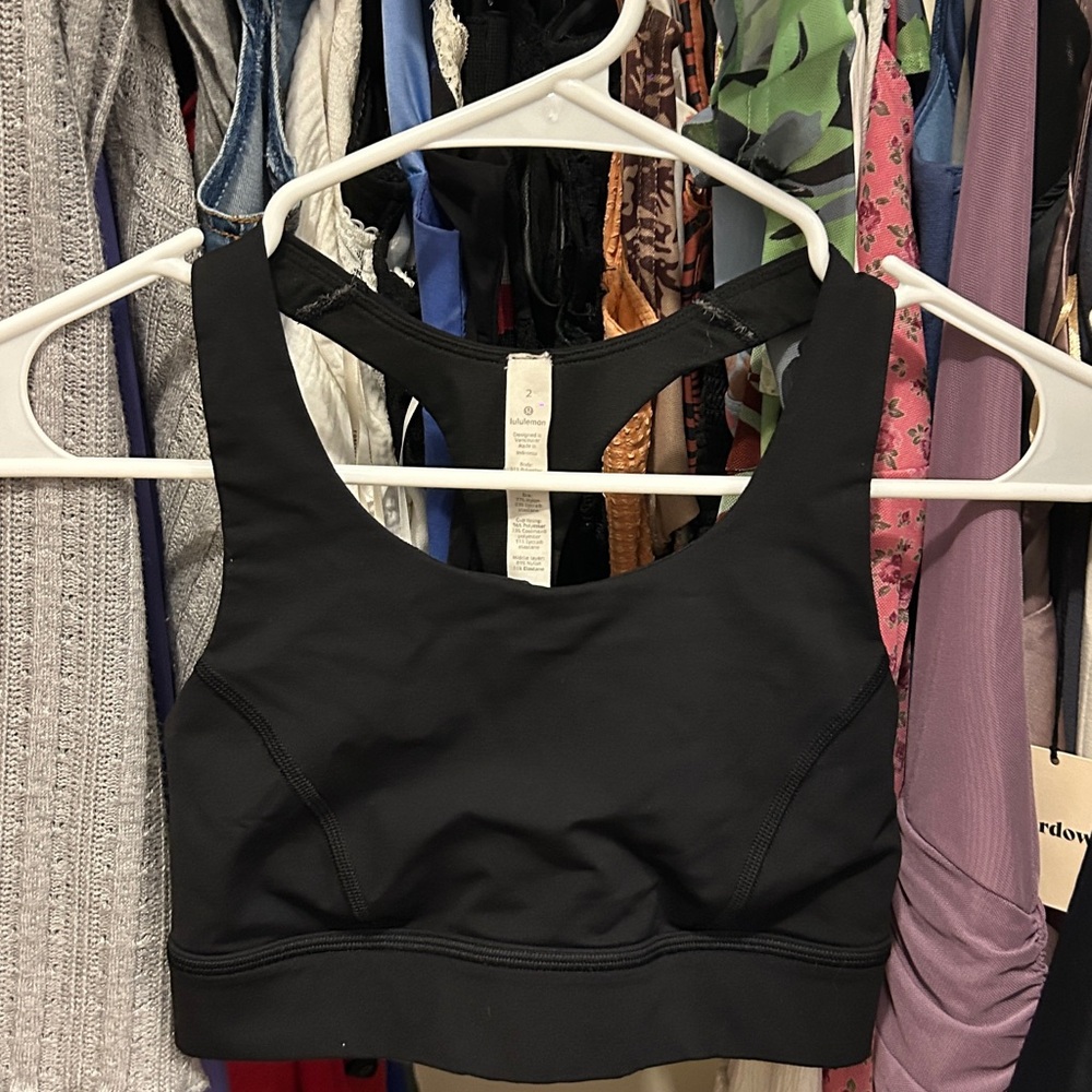 Lululemon Athletica Black Sports Bra Intimates & Sleepwear